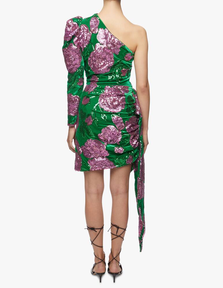 rinascente Giuseppe di Morabito Abito monospalla  in velluto ricamato