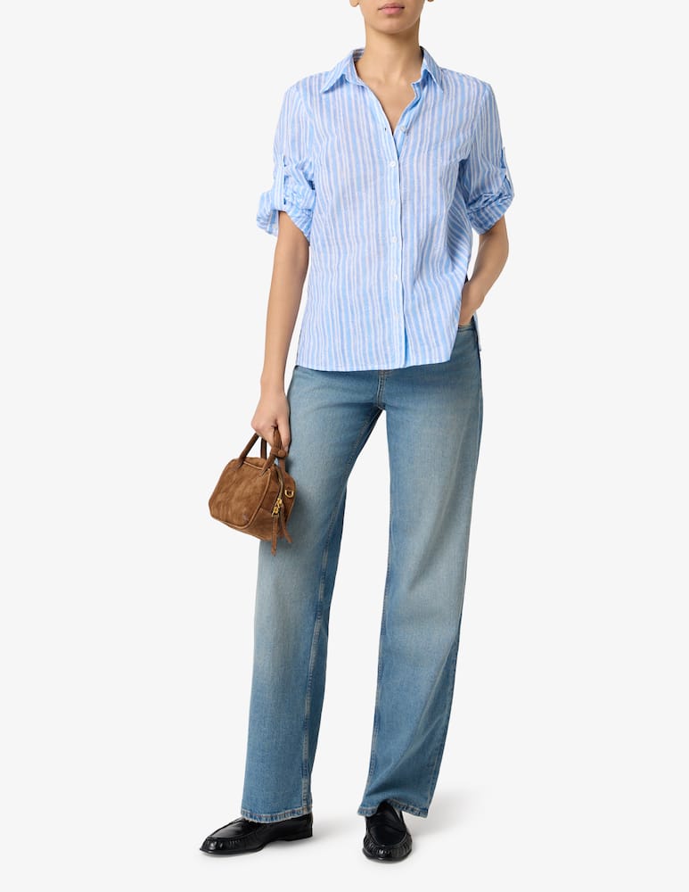 rinascente Elizabeth Ascot Alamari stripe shirt