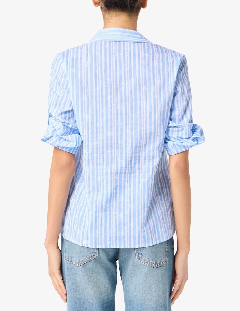 rinascente Elizabeth Ascot Alamari stripe shirt