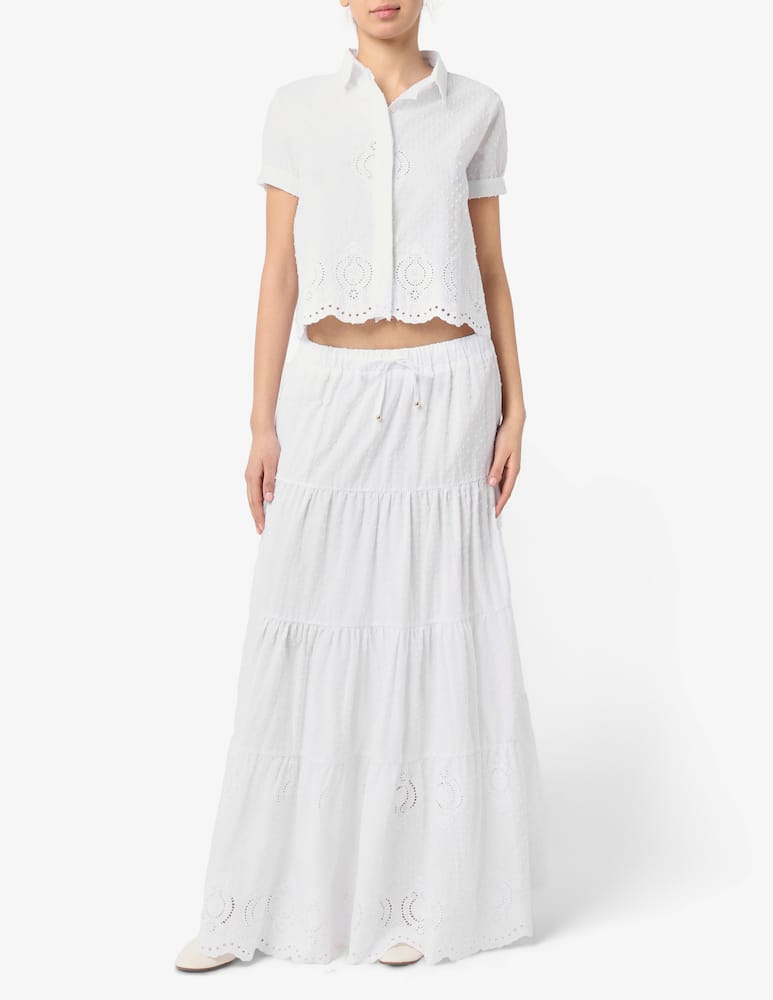 rinascente Delfina Camicia mezza manica sangallo