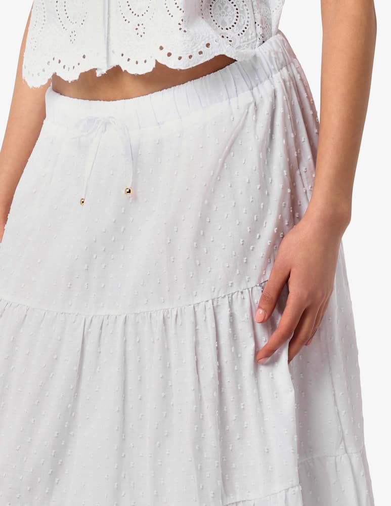 rinascente Delfina Broderie anglaise long skirt