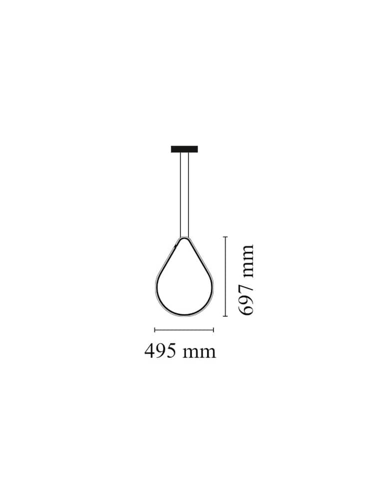 Flos Lampada a sospensione Arrangements Elemento Drop Up - immagine 3 Flos Lampada a sospensione Arrangements Elemento Drop Up - immagine 3