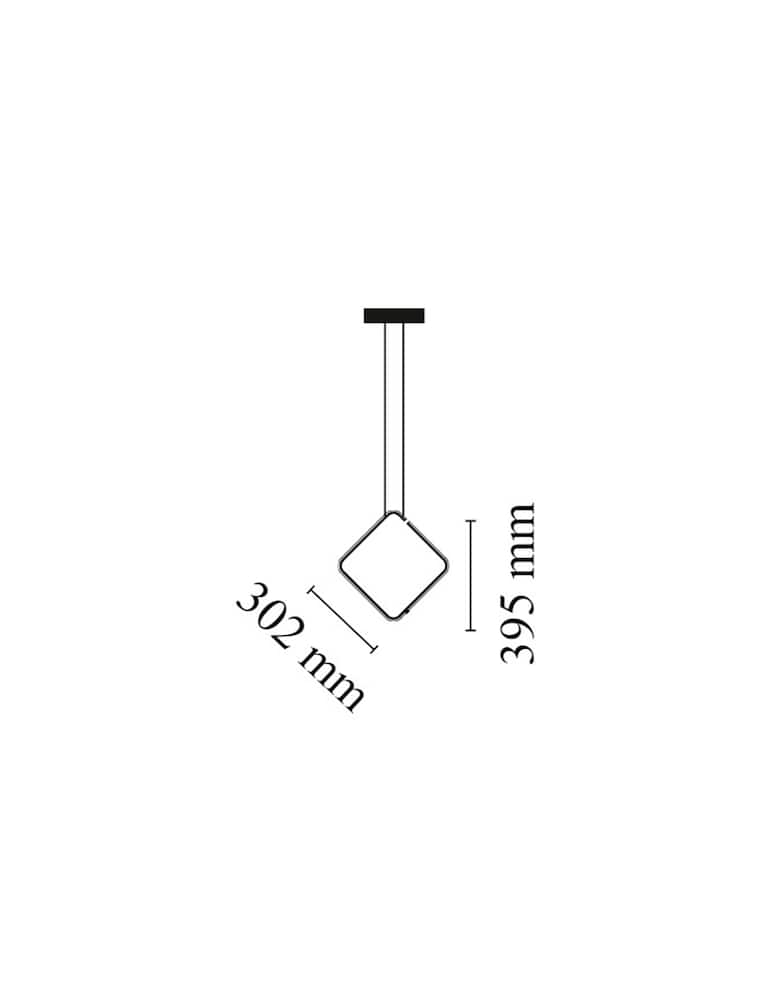 rinascente Flos Arrangements Square Small Ceiling Lamp