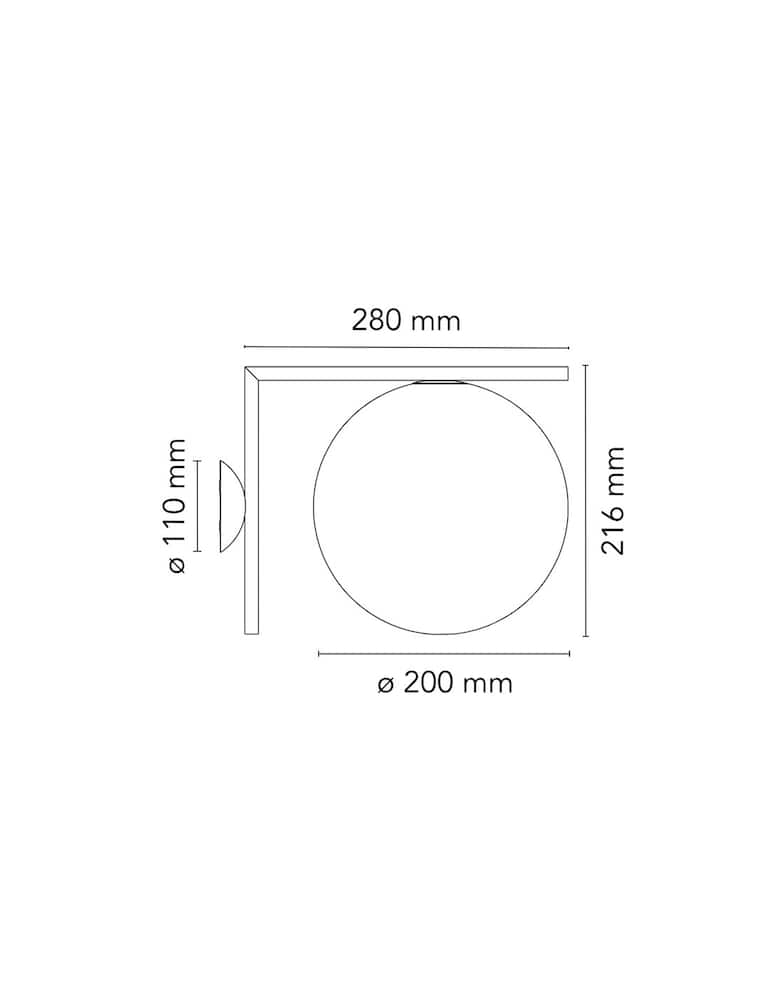 rinascente Flos IC C/W1 Ceiling & Wall Lamp