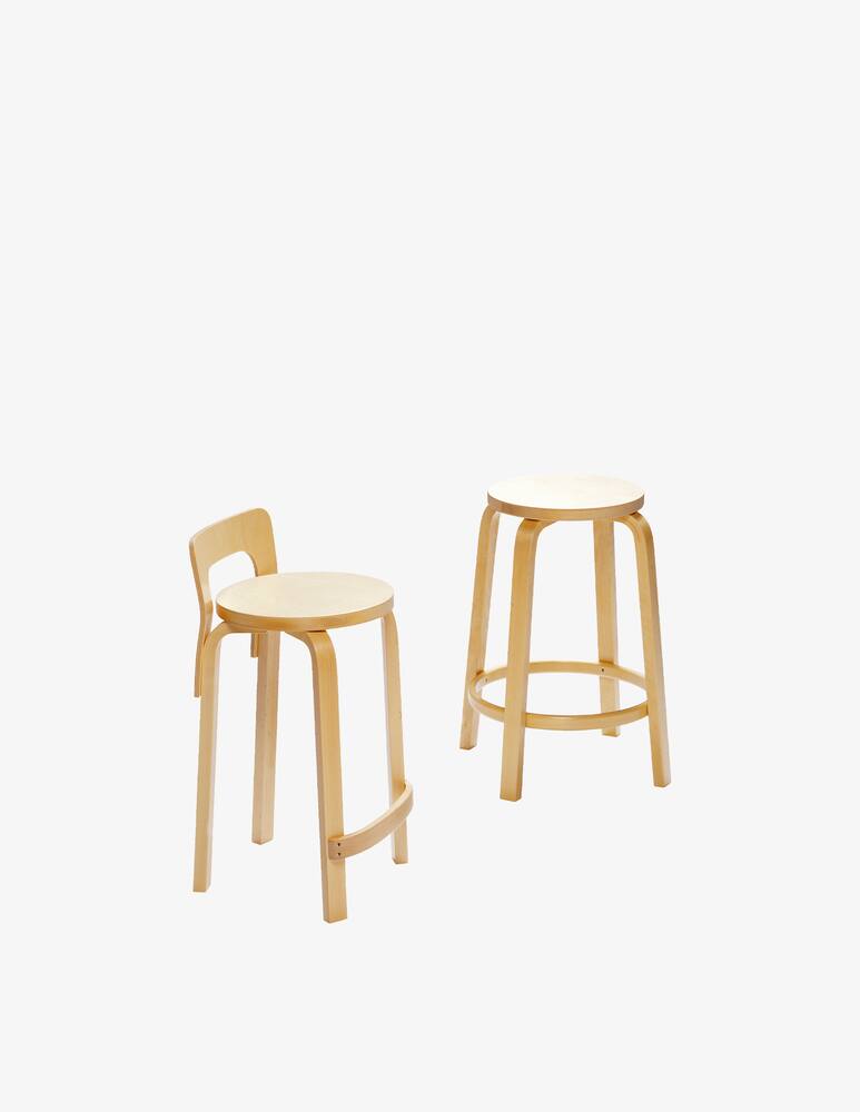 rinascente Artek K65 sgabello betulla naturale non assemblato - Marrone