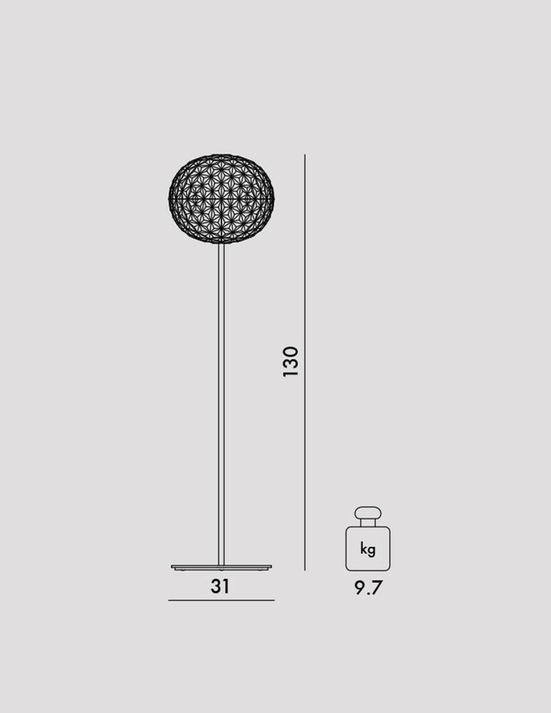 rinascente Kartell Planet h 130cm floor lamp 
