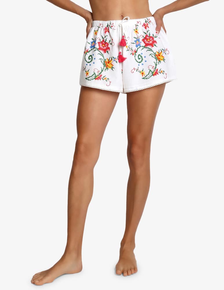rinascente Delfina Shorts ricamati fuori acqua