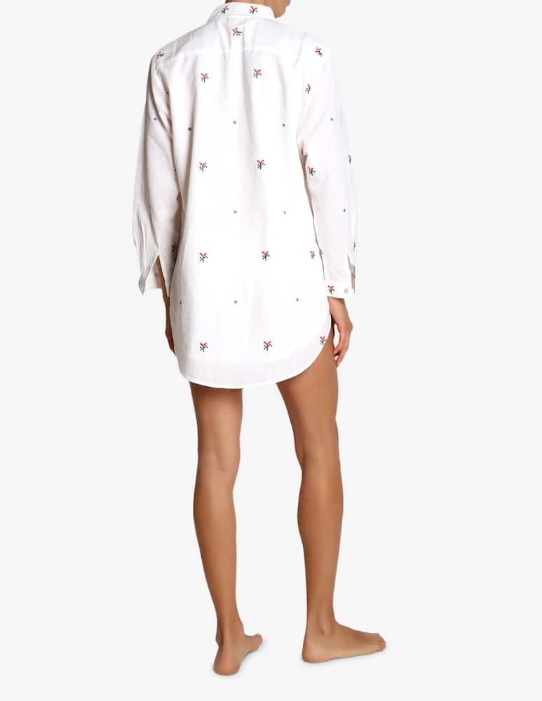 rinascente Delfina Oversize shirt with embroidery