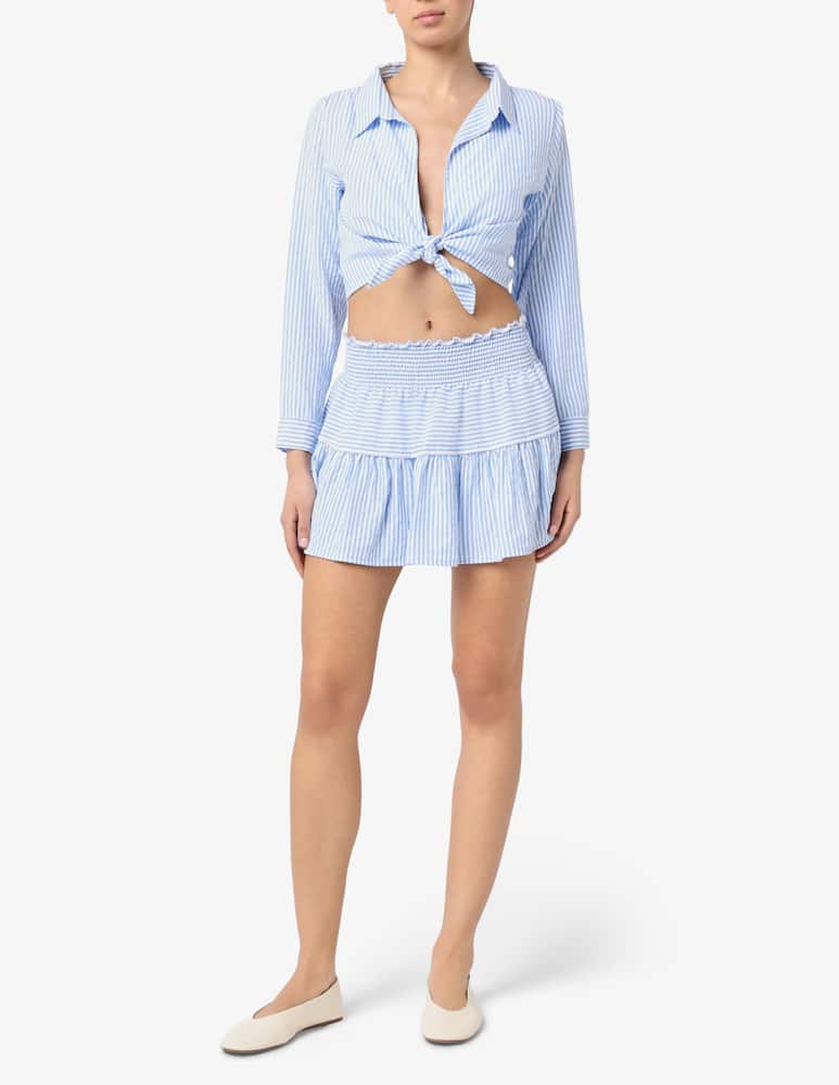 rinascente Delfina Camicia cropped a righe fuori acqua