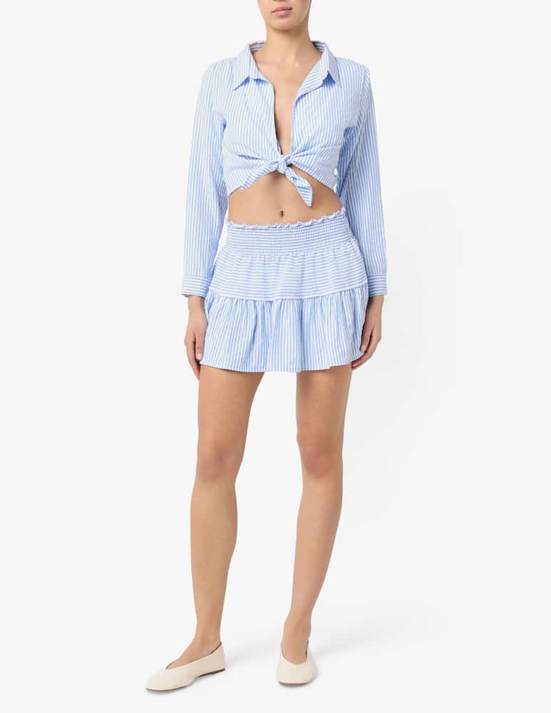 rinascente Delfina Minigonna a righe fuori acqua