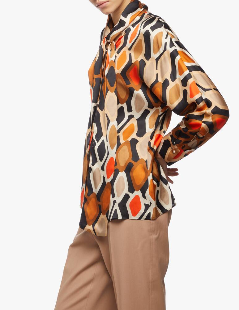 rinascente Jucca Blouse with rhombus fantasy bow