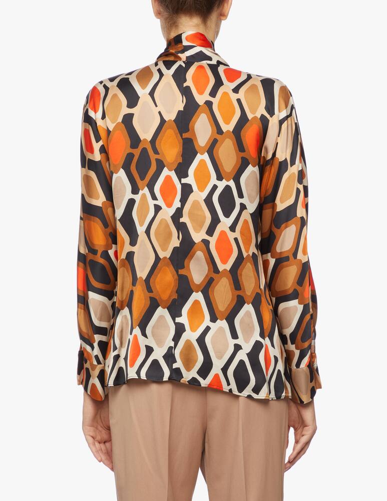 rinascente Jucca Blouse with rhombus fantasy bow
