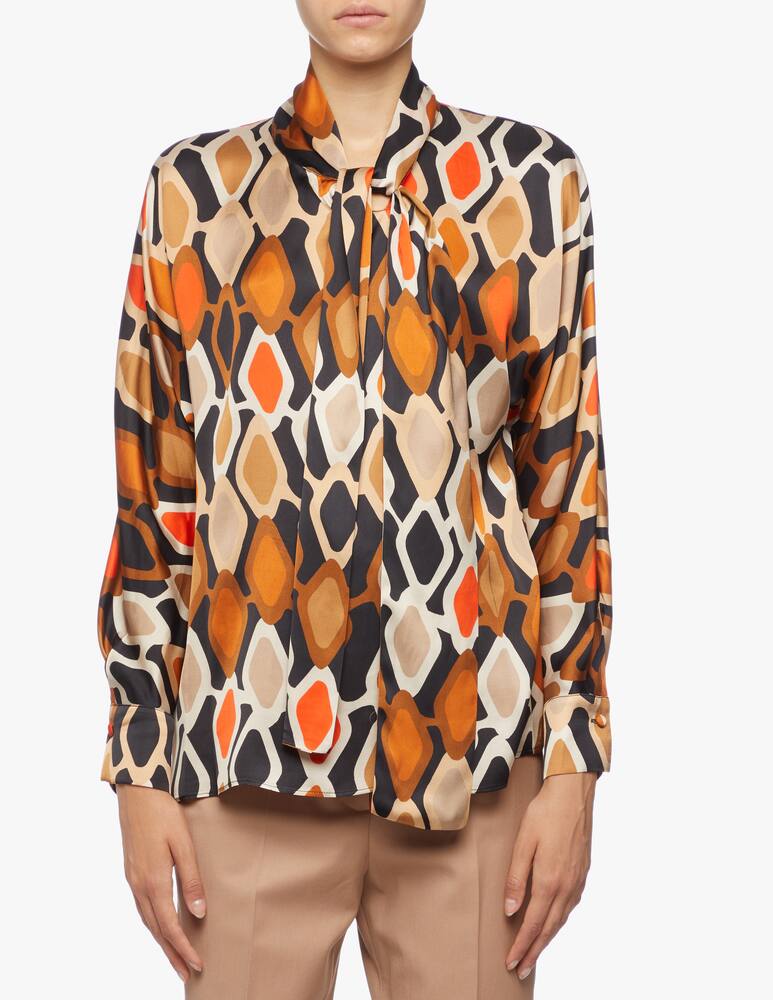 rinascente Jucca Blouse with rhombus fantasy bow