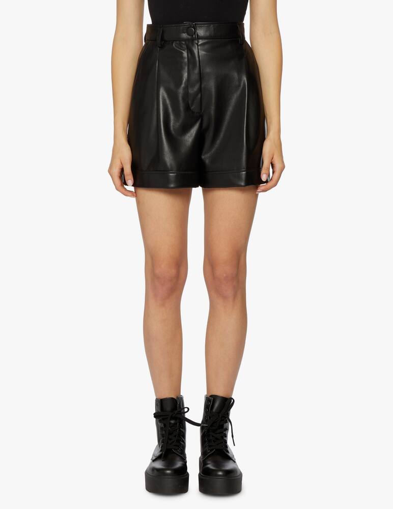rinascente Jucca Faux leather shorts