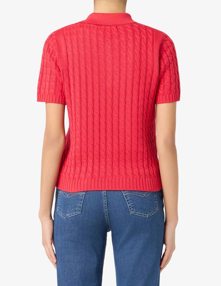 rinascente Elizabeth Ascot Cable knit polo