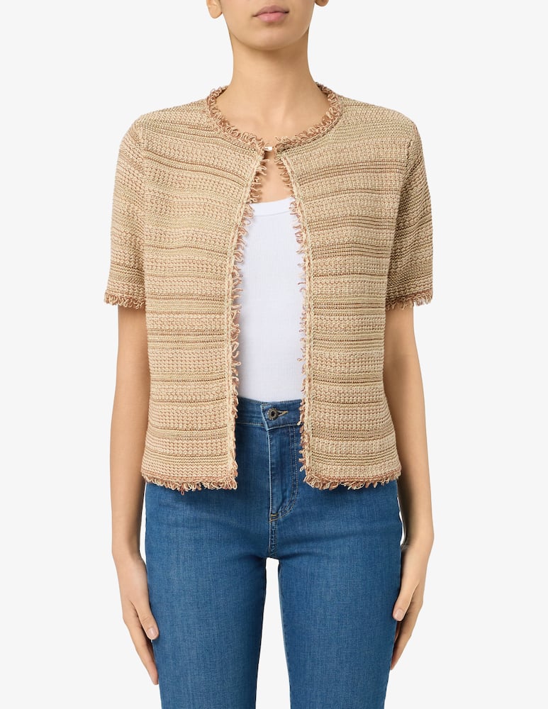 rinascente Elizabeth Ascot Tweed lurex cardigan