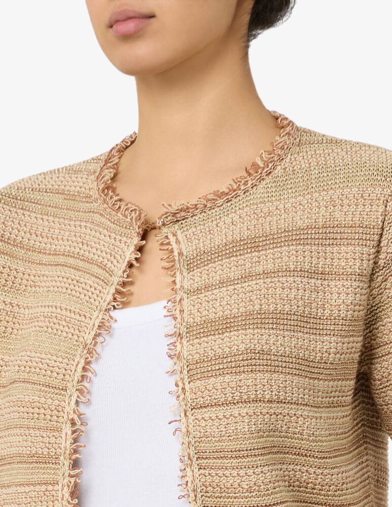 rinascente Elizabeth Ascot Tweed lurex cardigan