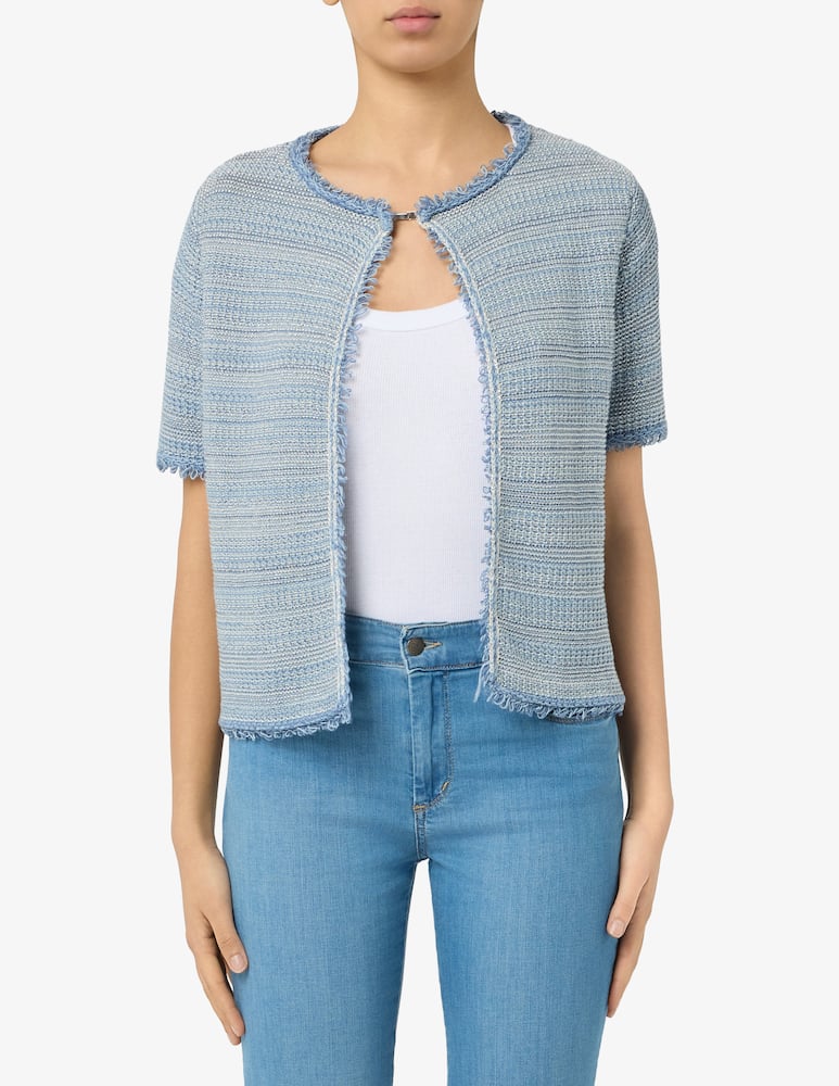 Elizabeth Ascot Cardigan tweed lurex - immagine 1 Elizabeth Ascot Cardigan tweed lurex - immagine 1