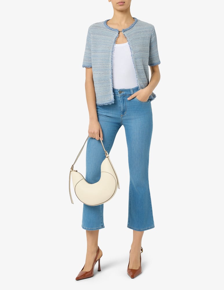 rinascente Elizabeth Ascot Cardigan tweed lurex