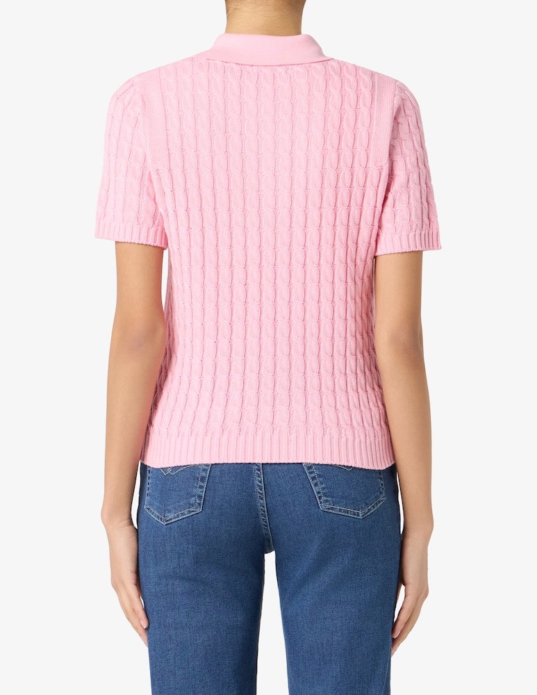 rinascente Elizabeth Ascot Cable knit polo