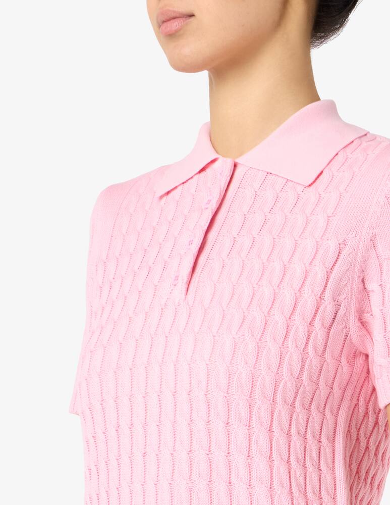 rinascente Elizabeth Ascot Cable knit polo
