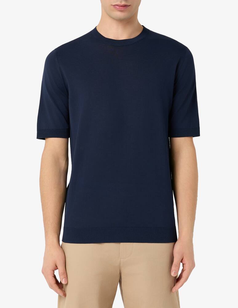 Rinascente Collection Maglia paricollo in cotone Egitto crepe - immagine 1 Rinascente Collection Maglia paricollo in cotone Egitto crepe - immagine 1
