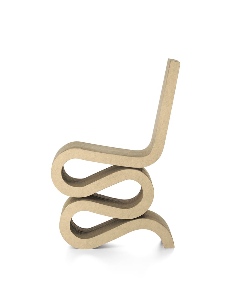 rinascente Vitra Sedia Wiggle Side - Marrone