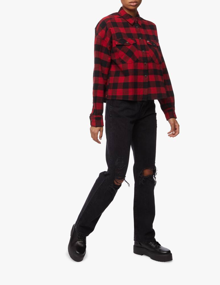 rinascente Slvrlake Jeans dritto vita alta con rotture london