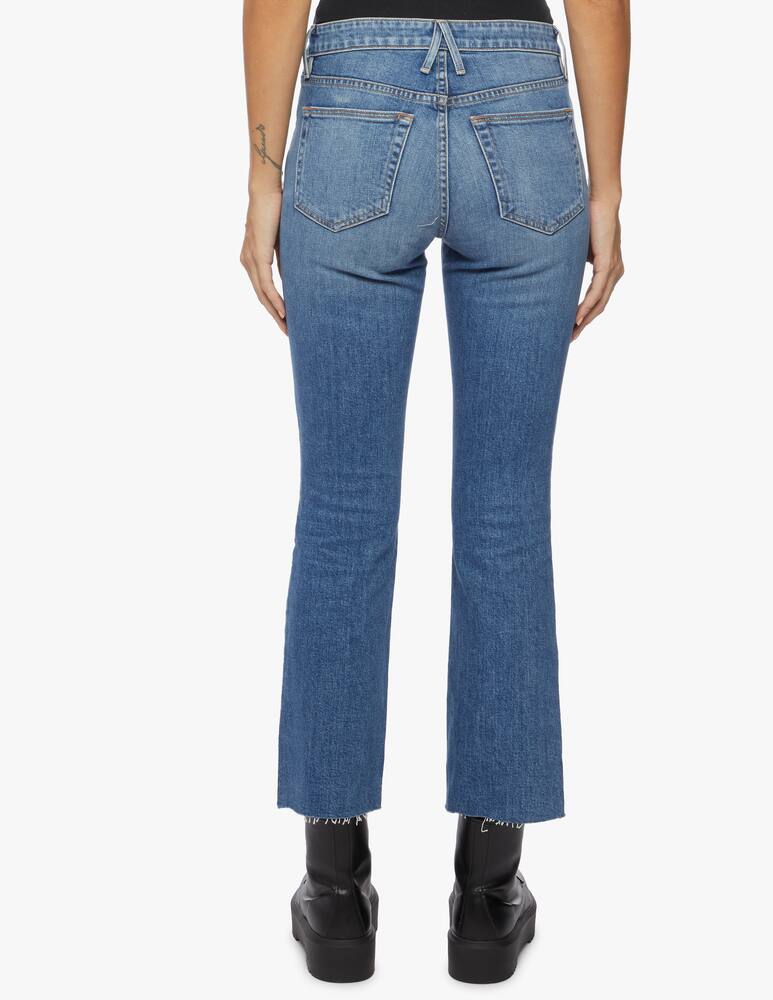 rinascente Slvrlake Sara mid rise cropped mini flare jeans