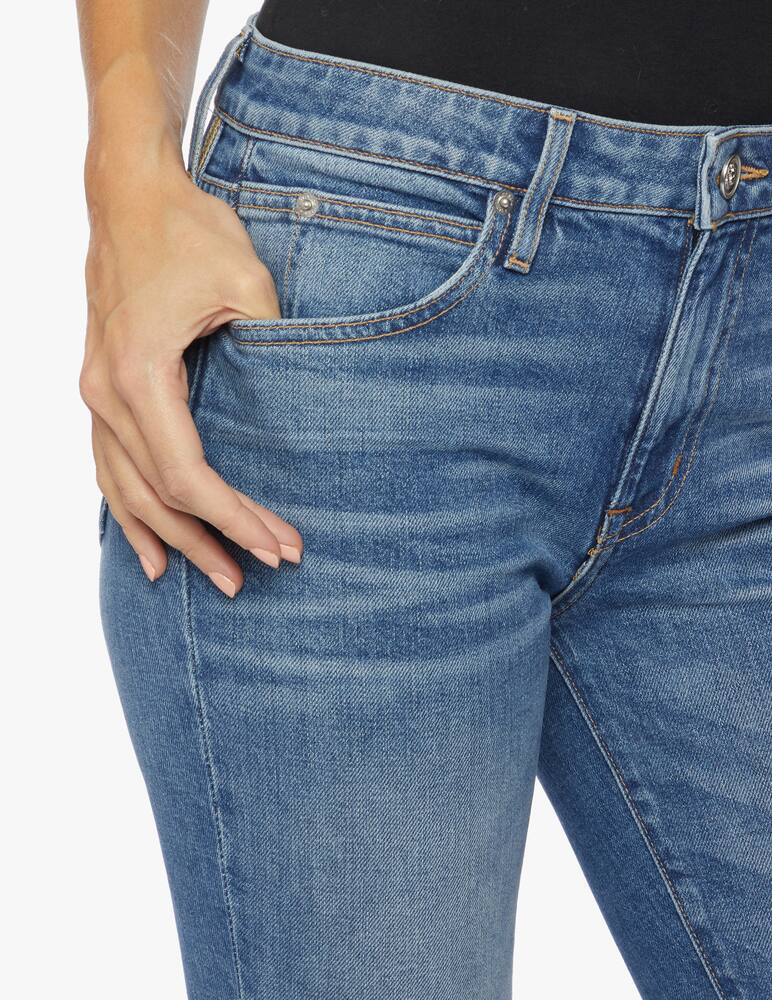 rinascente Slvrlake Sara mid rise cropped mini flare jeans