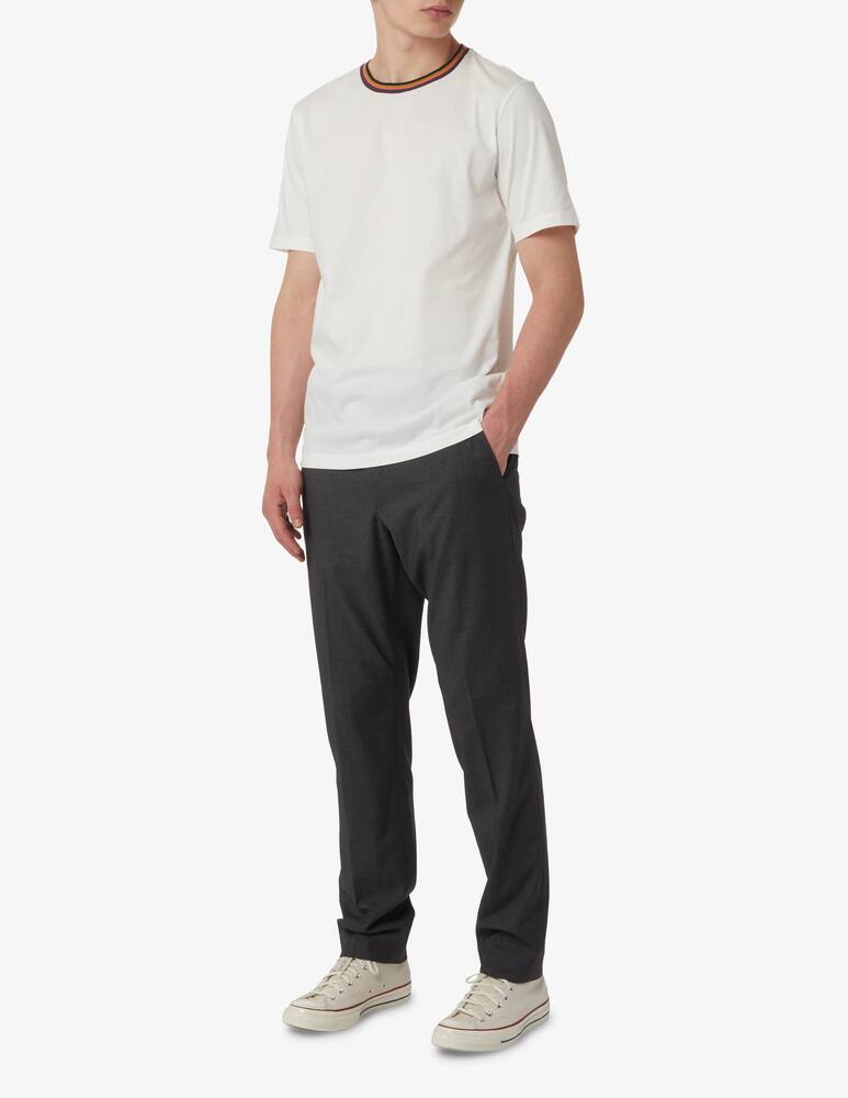 rinascente Paul Smith Maglietta con colletto a righe - Bianco