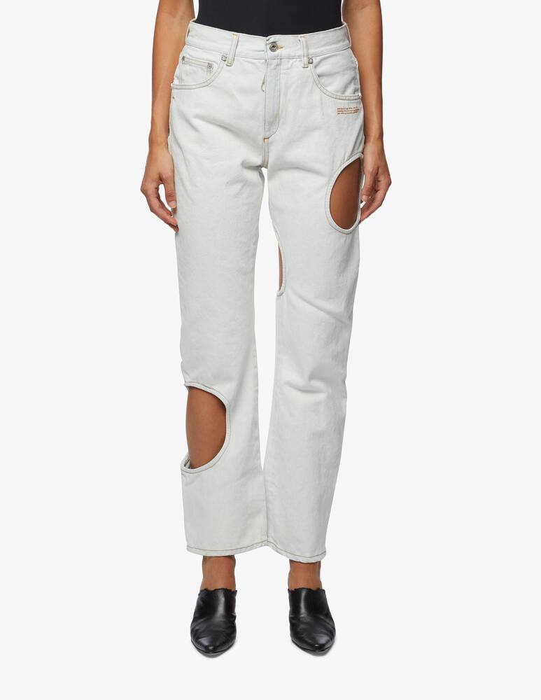 rinascente Off-White Jeans Baggy con foro