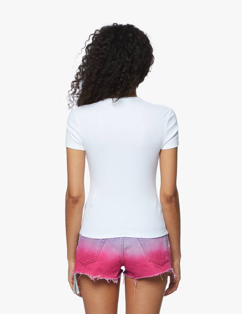 rinascente Off-White T-shirt fitted in cotone