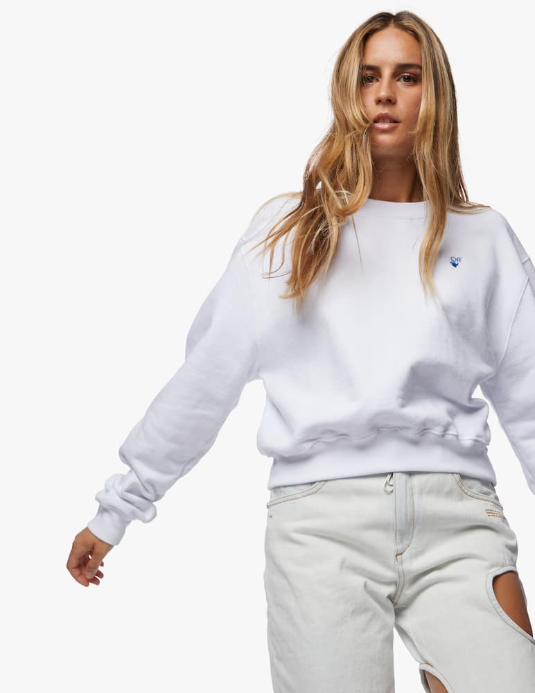 Off-White Logos cropped crewneck - picture 1 Off-White Logos cropped crewneck - picture 1