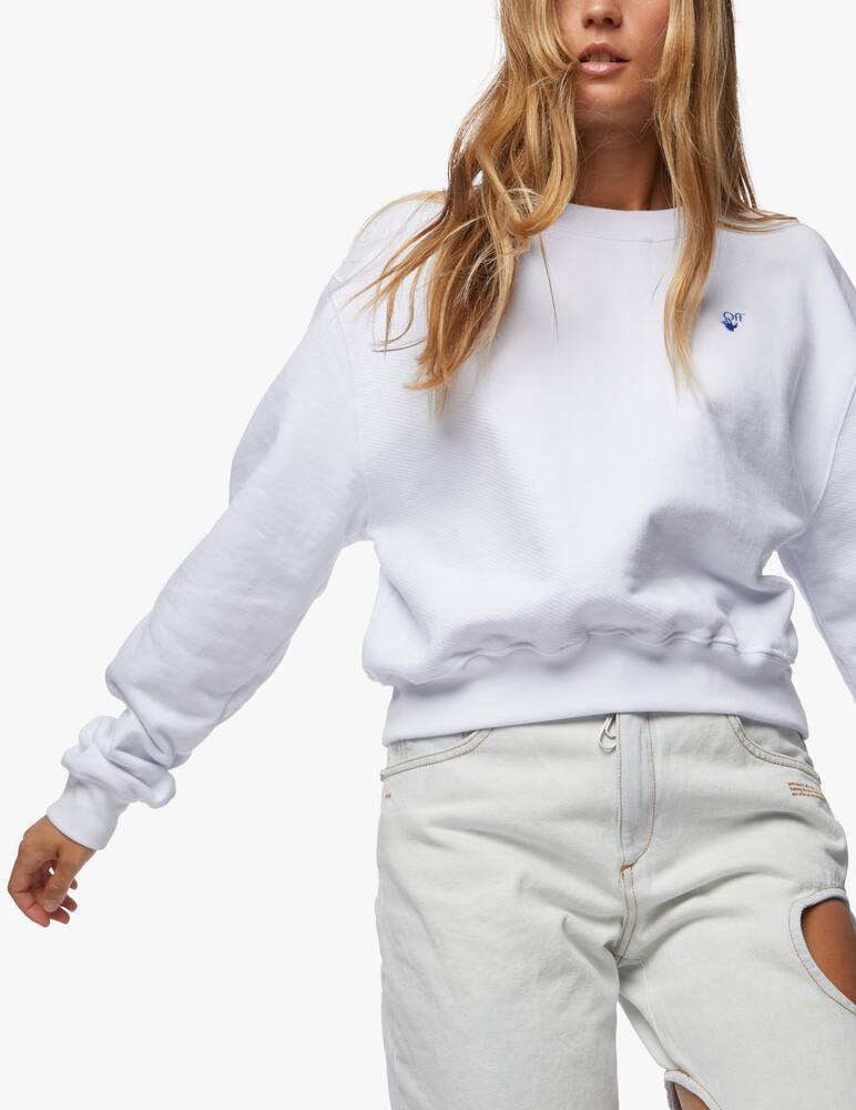 rinascente Off-White Logos cropped crewneck