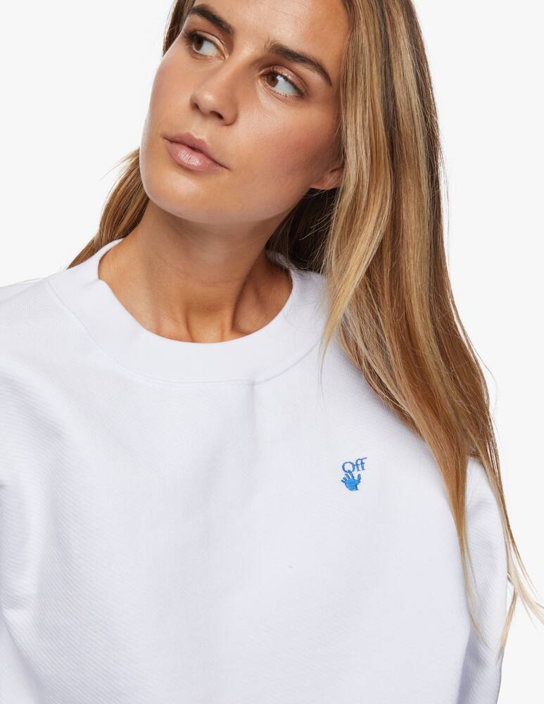 rinascente Off-White Logos cropped crewneck