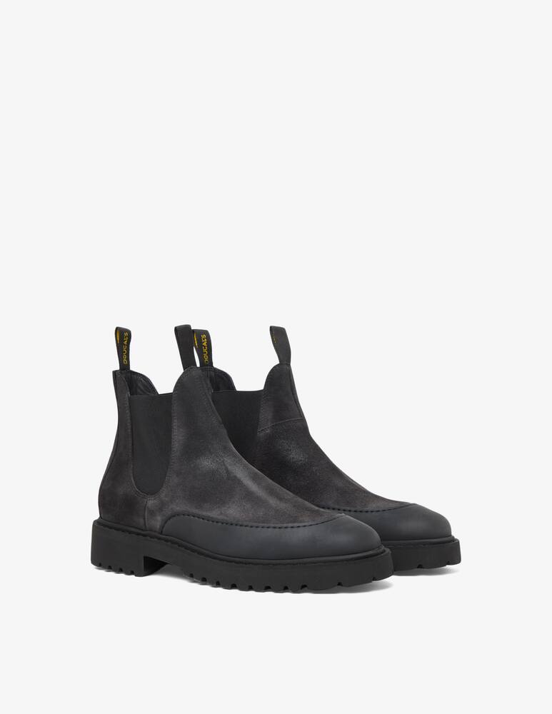 Doucal's Stivaletto chelsea in suede - Nero - immagine 3 Doucal's Stivaletto chelsea in suede - Nero - immagine 3