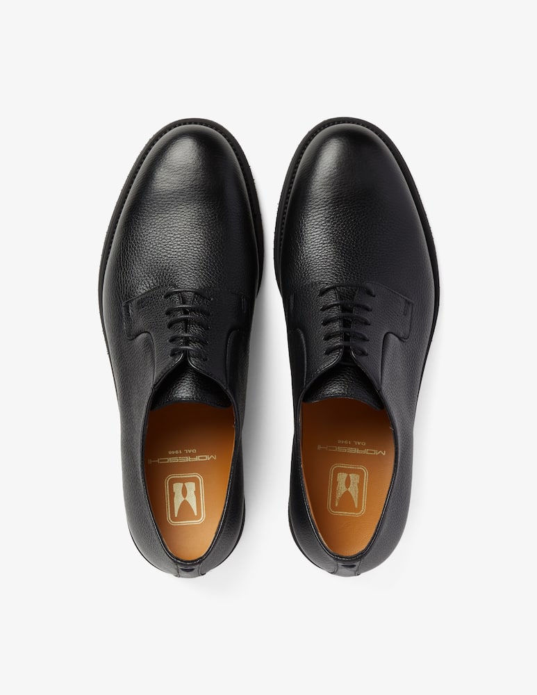 rinascente Moreschi Scarpe derby in pelle martellata - Nero