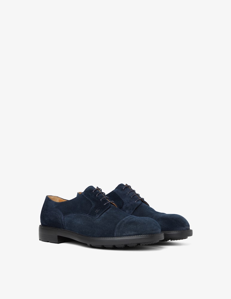 rinascente Moreschi Suede derby shoes - Blue