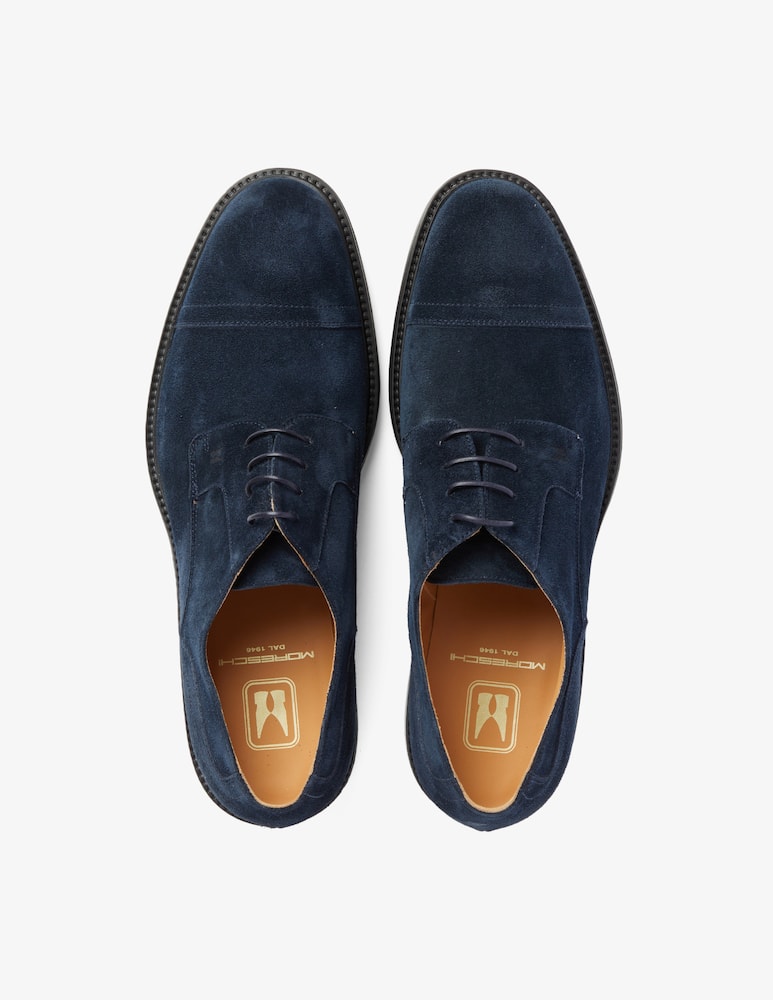 rinascente Moreschi Suede derby shoes - Blue