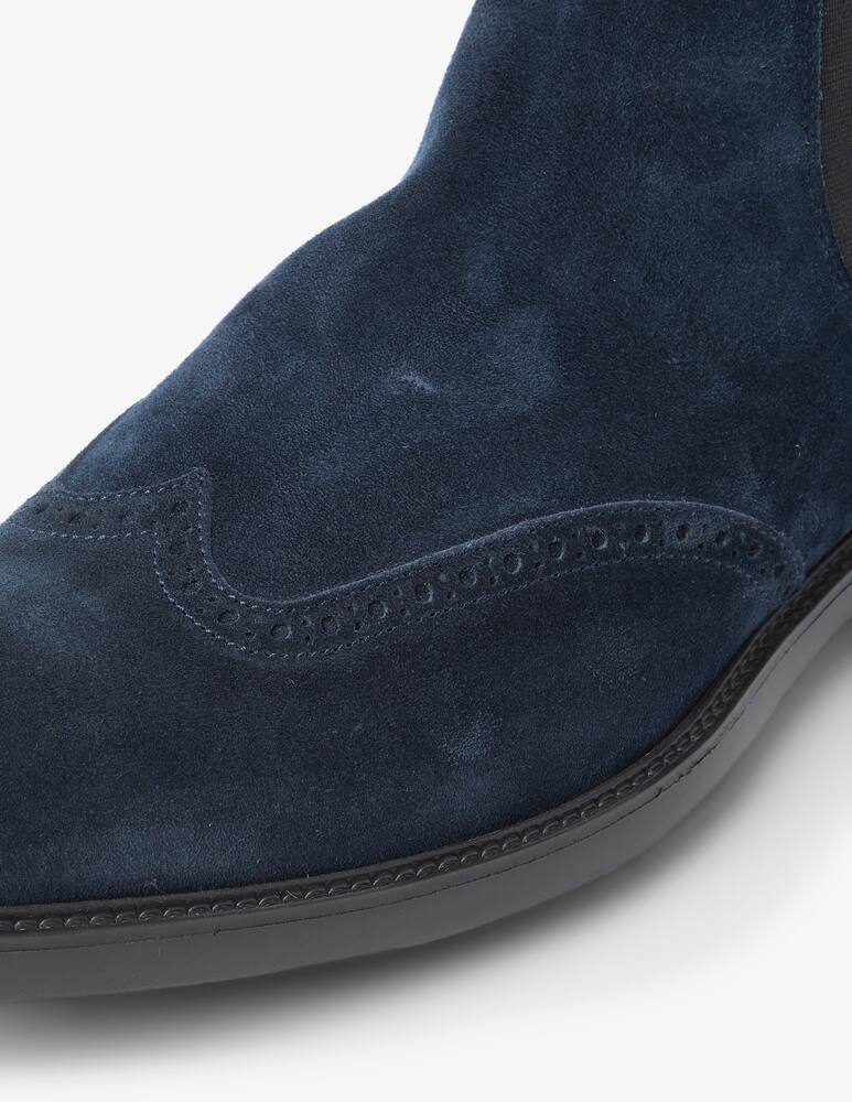 rinascente Moreschi Stivaletto chelsea in suede - Blu