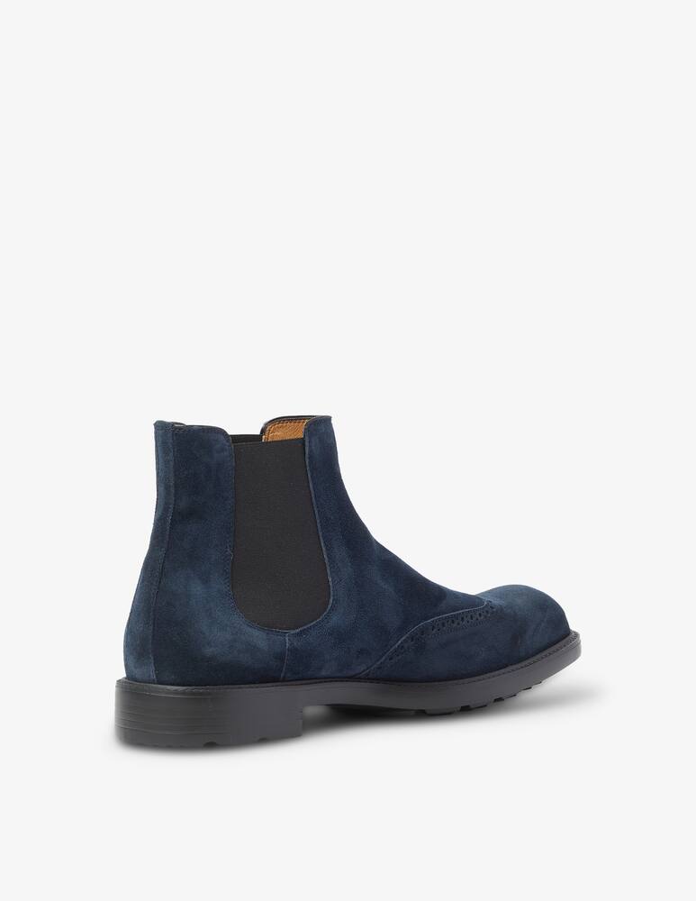 rinascente Moreschi Stivaletto chelsea in suede - Blu