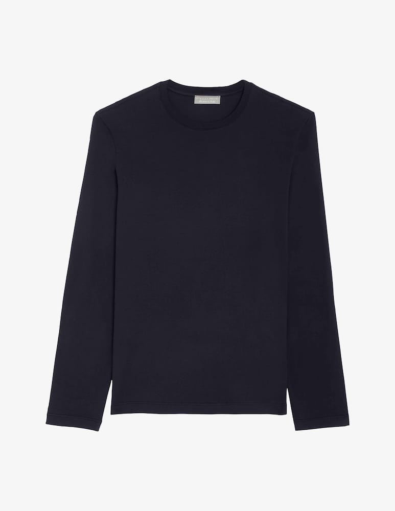 rinascente Girelli Bruni T-shirt manica lunga in cotone Giza