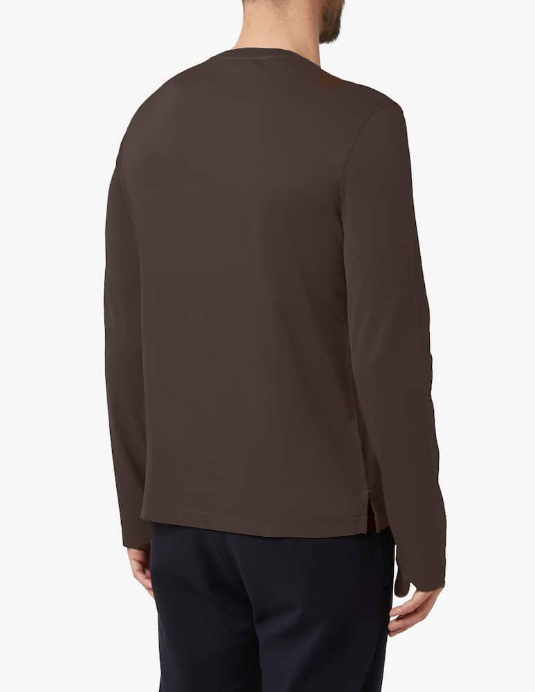 rinascente Girelli Bruni T-shirt manica lunga in cotone Giza