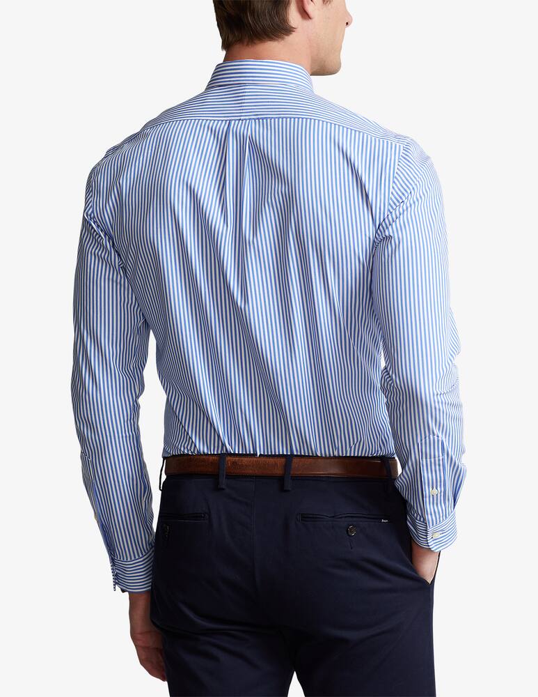 rinascente Polo Ralph Lauren Striped popeline slim fit shirt - white