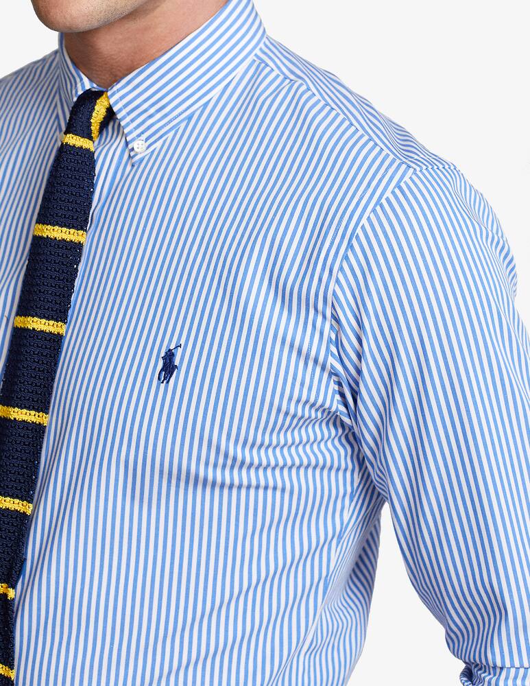rinascente Polo Ralph Lauren Striped popeline slim fit shirt - white