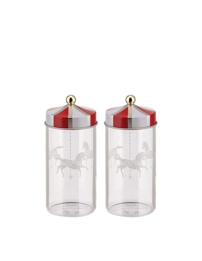 Alessi Circus Set 2 Contenitori Per Spezie Ermetici - immagine 1 Alessi Circus Set 2 Contenitori Per Spezie Ermetici - immagine 1