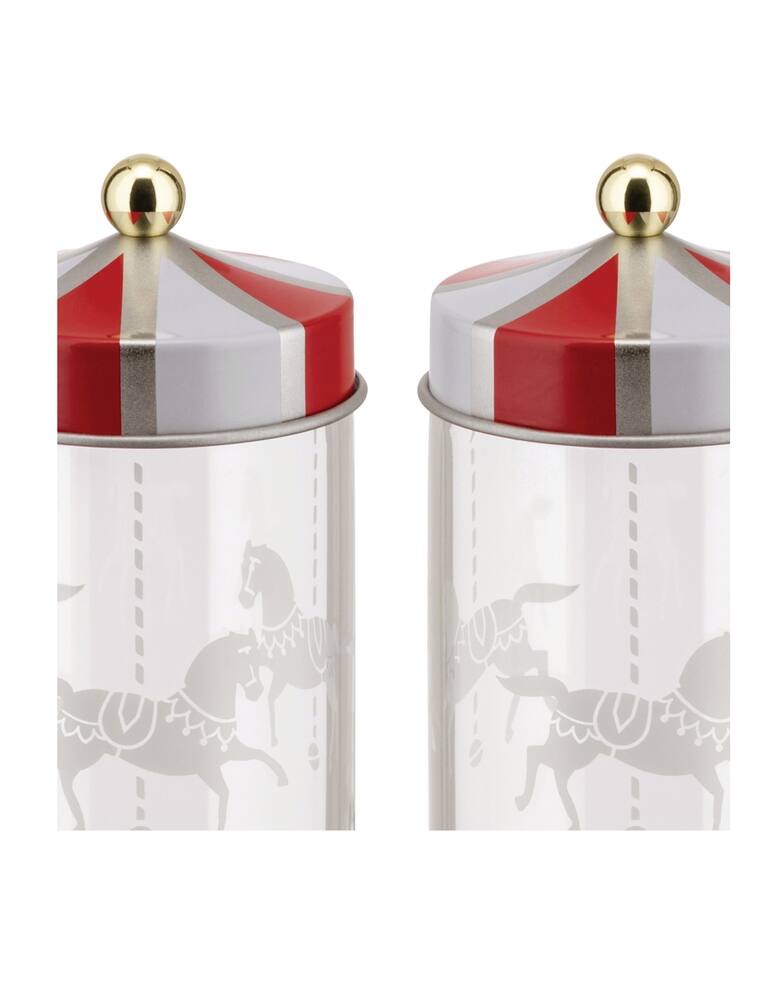 rinascente Alessi Circus  Set 2 Contenitori Per Spezie  Ermetici - Trasparente