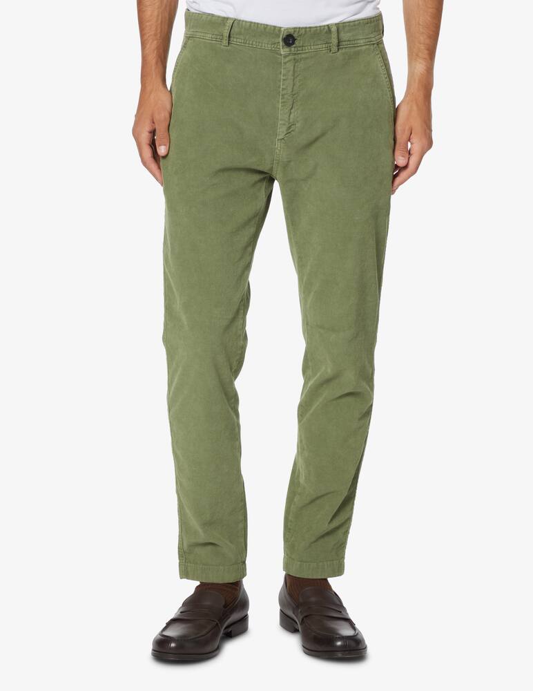 rinascente Department 5 Pantaloni con dettagli in velluto - Verde