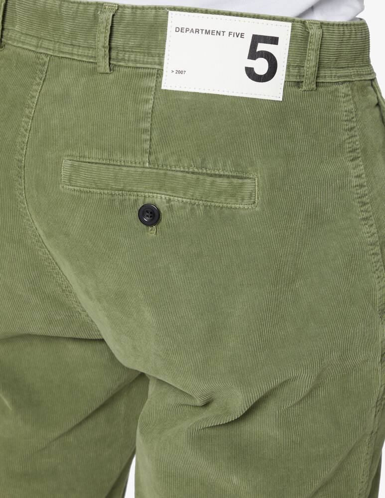 rinascente Department 5 Pantaloni con dettagli in velluto - Verde